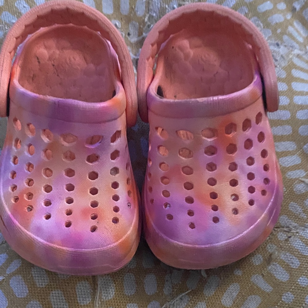 Vibrant Pink and Orange Kids Slippers
